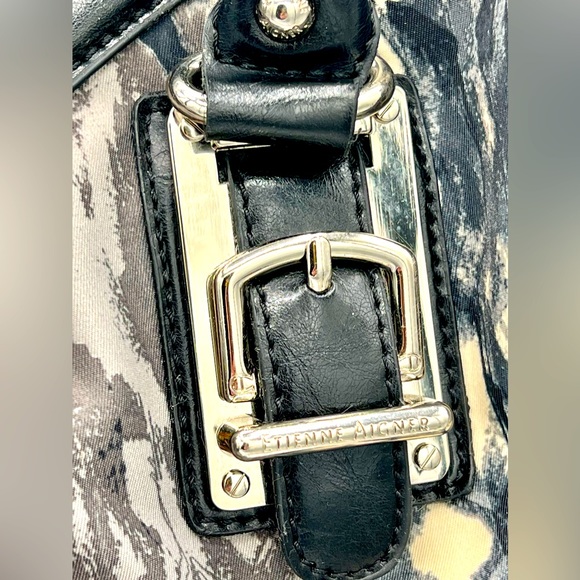 🌺Rare Etienne Aigner Multi Colored Brown & Black Tones Tote Bag | Purse🌸🌺 - Picture 5 of 14